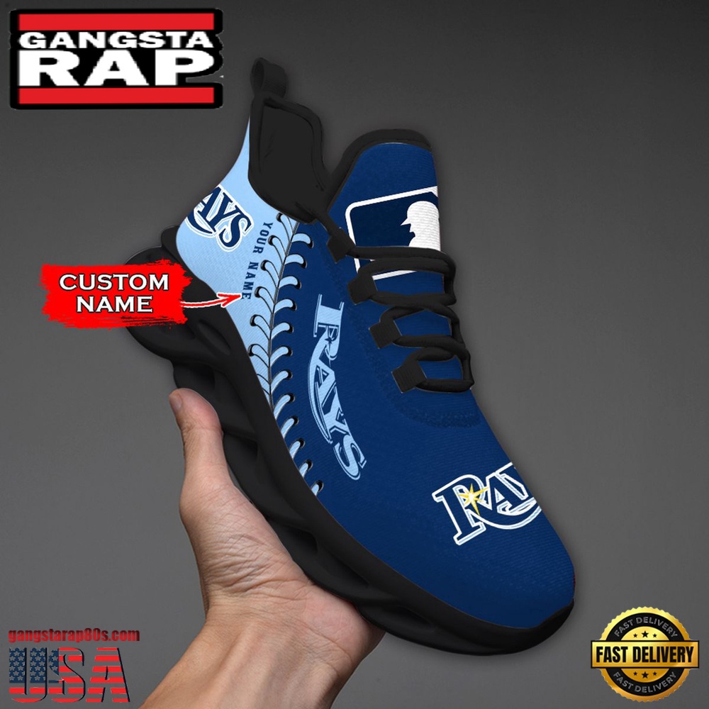 MLB St Tampa Bay Rays Unique Design Custom Name Max Soul Shoes Running Sneakers MLB St Tampa Bay Rays Unique Design Custom Name Max Soul Shoes Running Sneakers