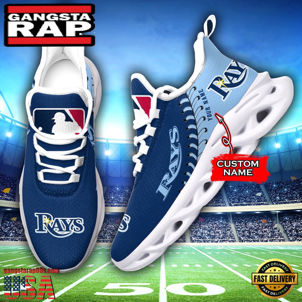 MLB St Tampa Bay Rays Unique Design Custom Name Max Soul Shoes Running Sneakers