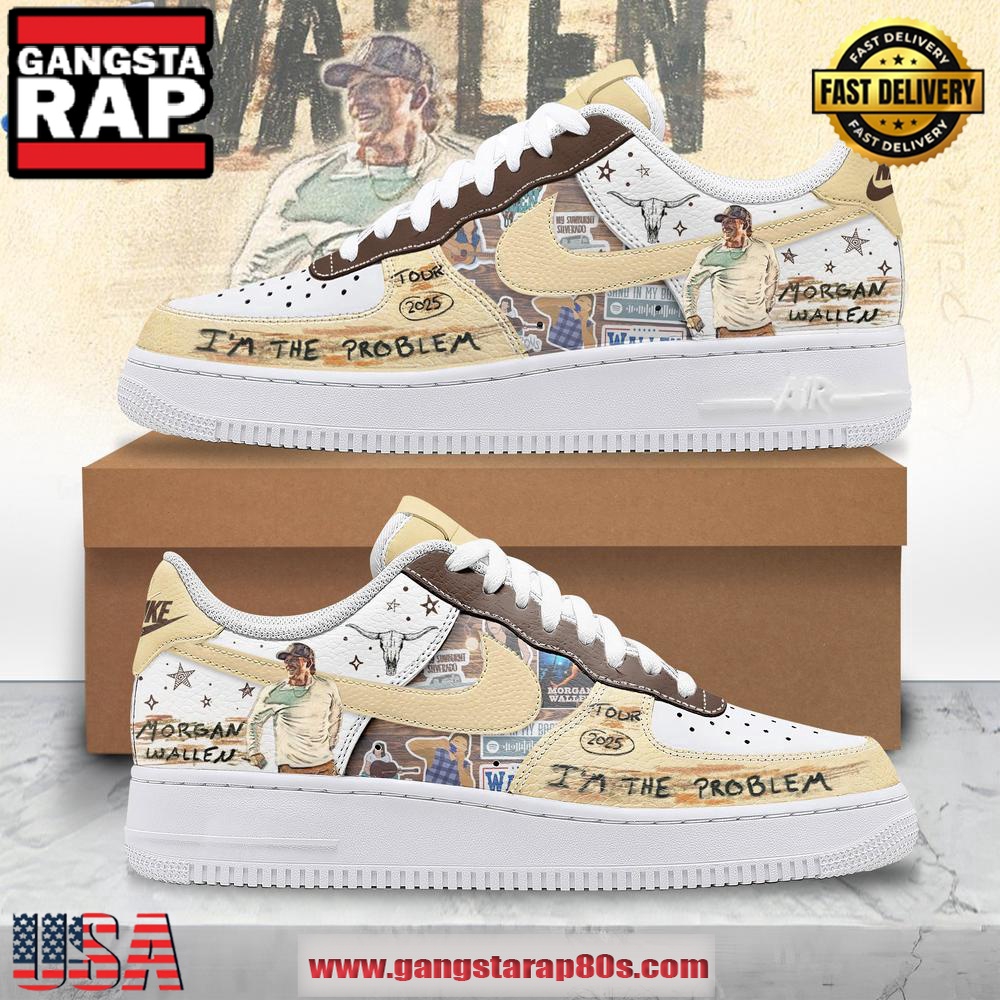 Morgan Wallen I'm The Problem Tour 2025 Air Force 1 Sneakers Running Sneakers Shoes