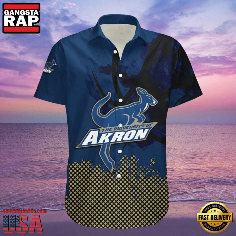 NCAA Akron Zips Hawaiian Shirt For Men Women