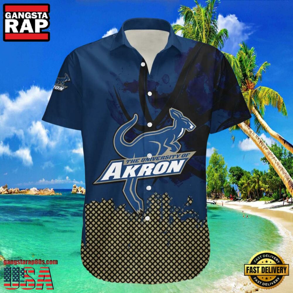 NCAA Akron Zips Hawaiian Shirt For Men Women