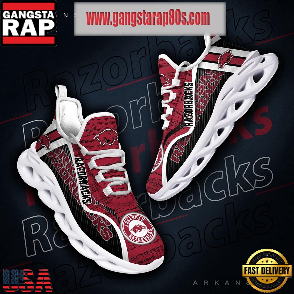 NCAA Arkansas Razorbacks New Design Max Soul Shoes Running Sneakers NCAA Arkansas Razorbacks New Design Max Soul Shoes Running Sneakers