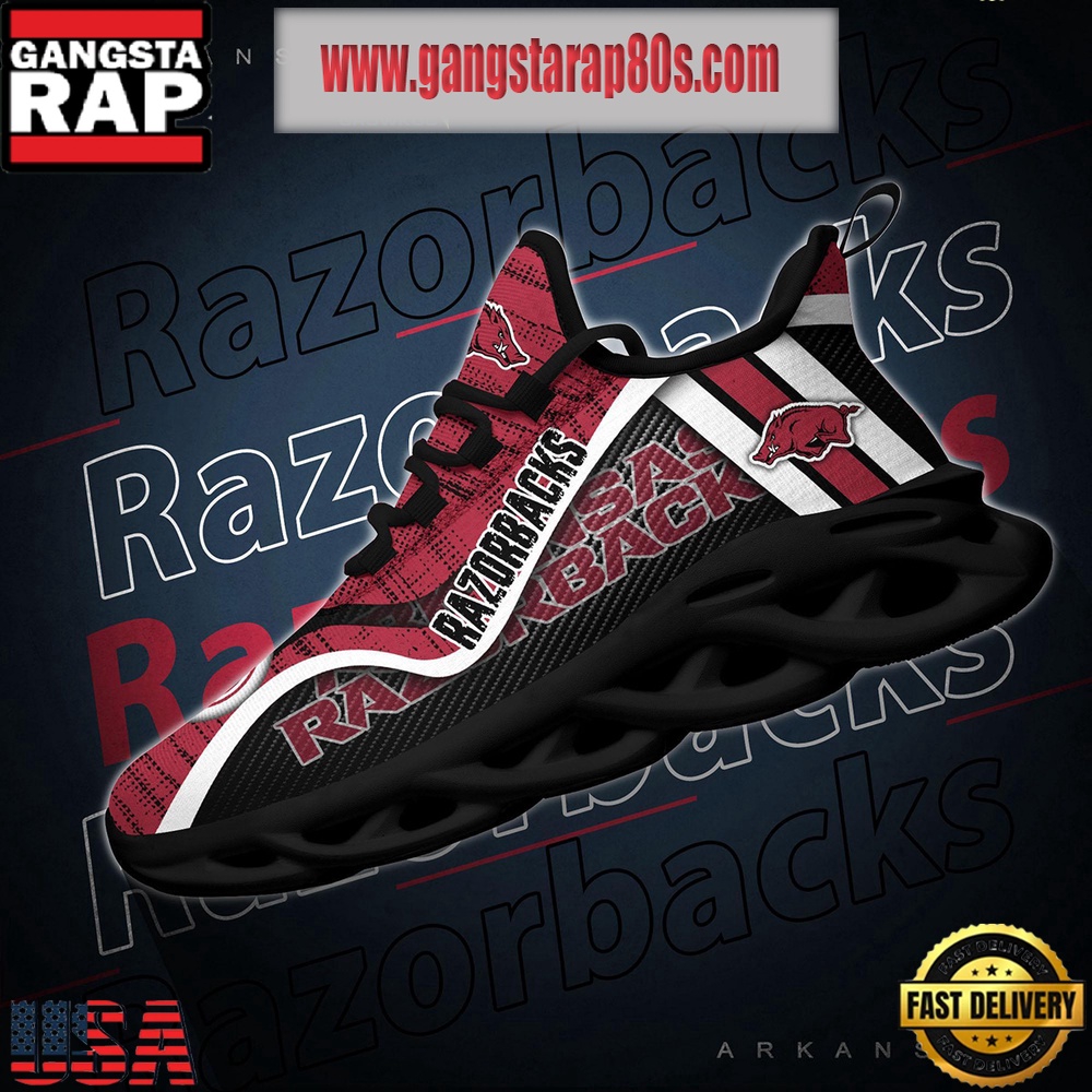 NCAA Arkansas Razorbacks New Design Max Soul Shoes Running Sneakers NCAA Arkansas Razorbacks New Design Max Soul Shoes Running Sneakers