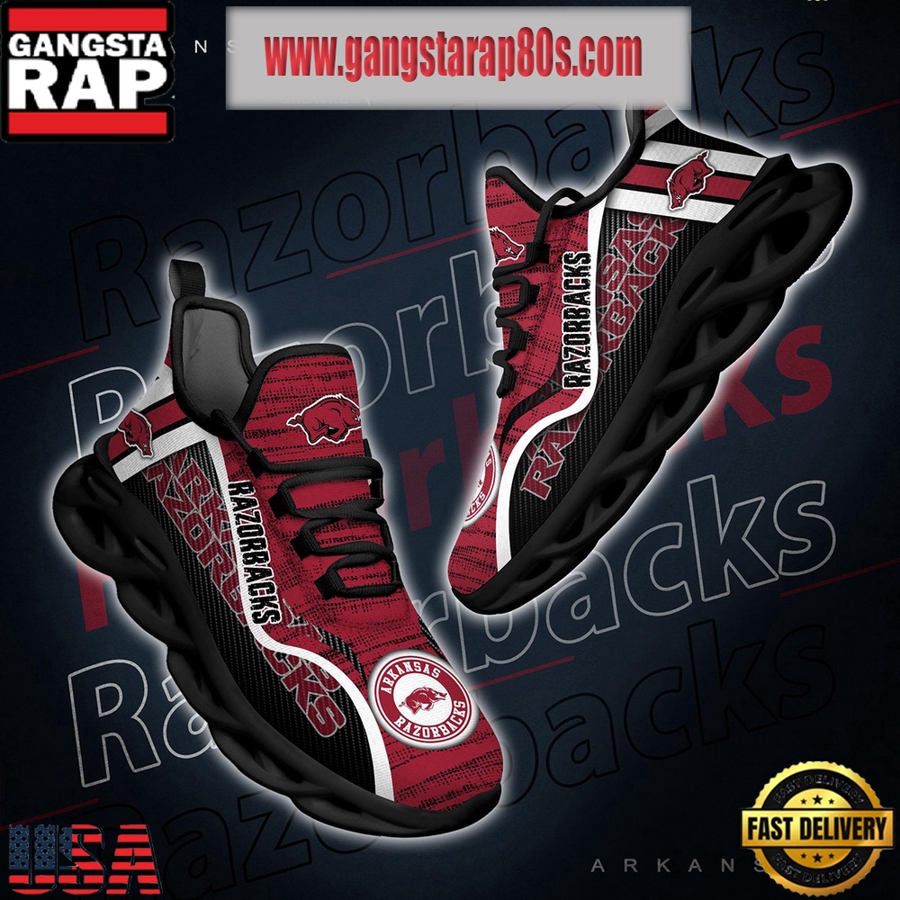 NCAA Arkansas Razorbacks New Design Max Soul Shoes Running Sneakers NCAA Arkansas Razorbacks New Design Max Soul Shoes Running Sneakers