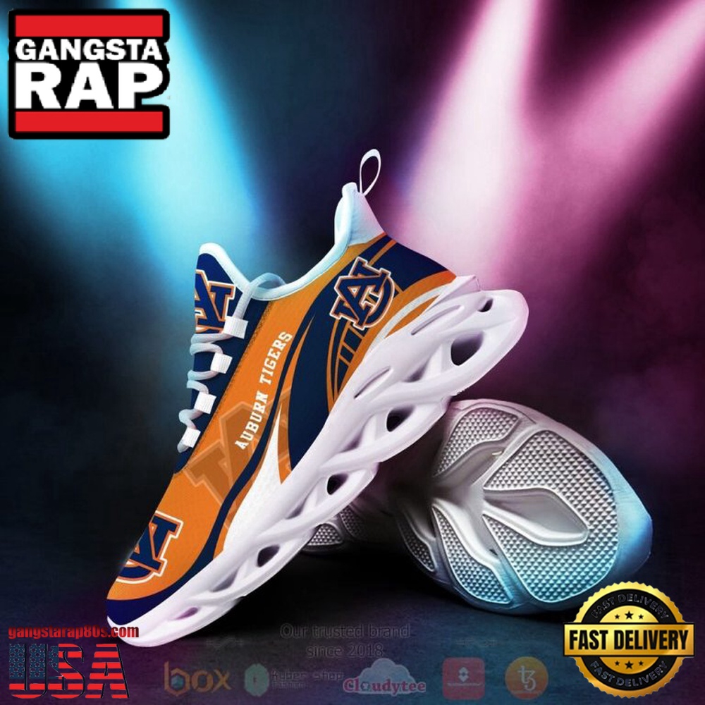 NCAA Auburn Tigers Football Clunky Unique Design Max Soul Shoes Running Sneakers NCAA Auburn Tigers Football Clunky Unique Design Max Soul Shoes Running Sneakers