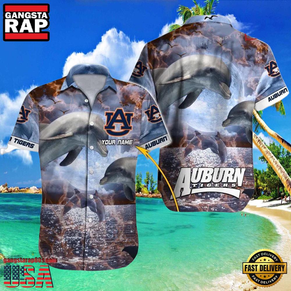NCAA Custom Auburn Tigers Style Hot Trending Summer Aloha Hawaiian Shirt NCAA Custom Auburn Tigers Style Hot Trending Summer Aloha Hawaiian Shirt