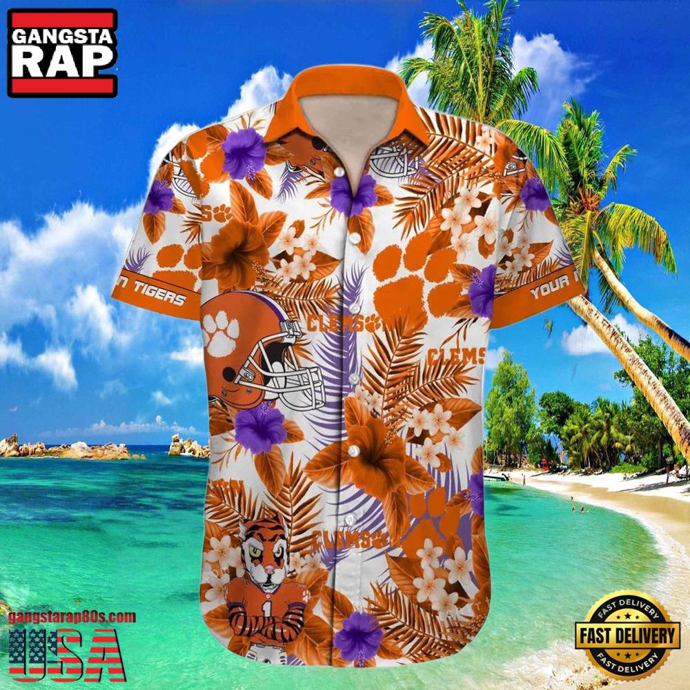 NCAA Custom Clemson Tigers Style Hot Trending Summer Aloha Hawaiian Shirt NCAA Custom Clemson Tigers Style Hot Trending Summer Aloha Hawaiian Shirt