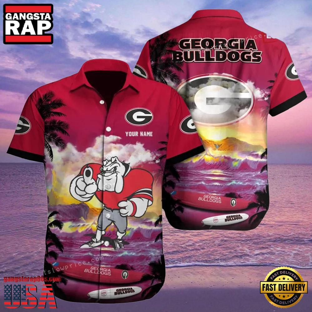 NCAA Custom Georgia Bulldogs Style Hot Trending Summer Aloha Hawaiian Shirt.jpg