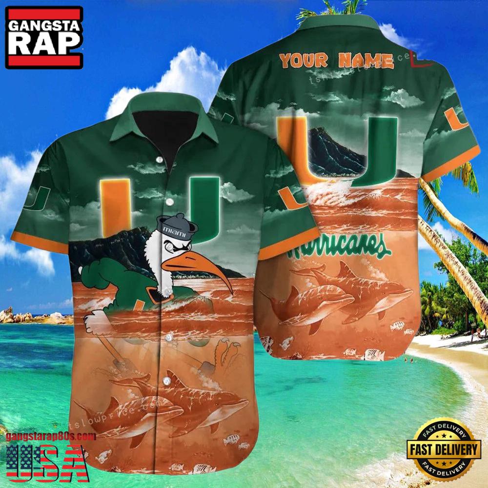 NCAA Custom Miami Hurricanes Style Hot Trending Summer Aloha Hawaiian Shirt NCAA Custom Miami Hurricanes Style Hot Trending Summer Aloha Hawaiian Shirt