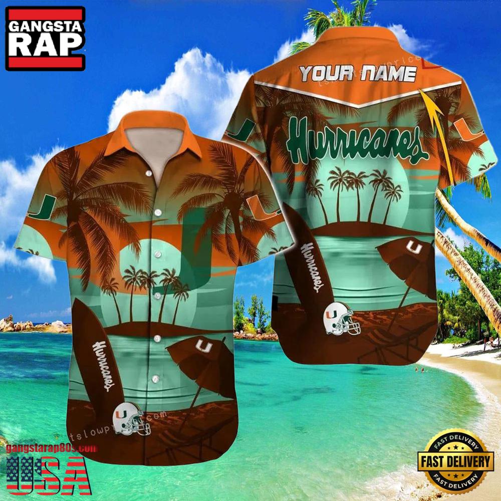 NCAA Custom Miami Hurricanes Style Hot Trending Summer Aloha Hawaiian Shirts NCAA Custom Miami Hurricanes Style Hot Trending Summer Aloha Hawaiian Shirts