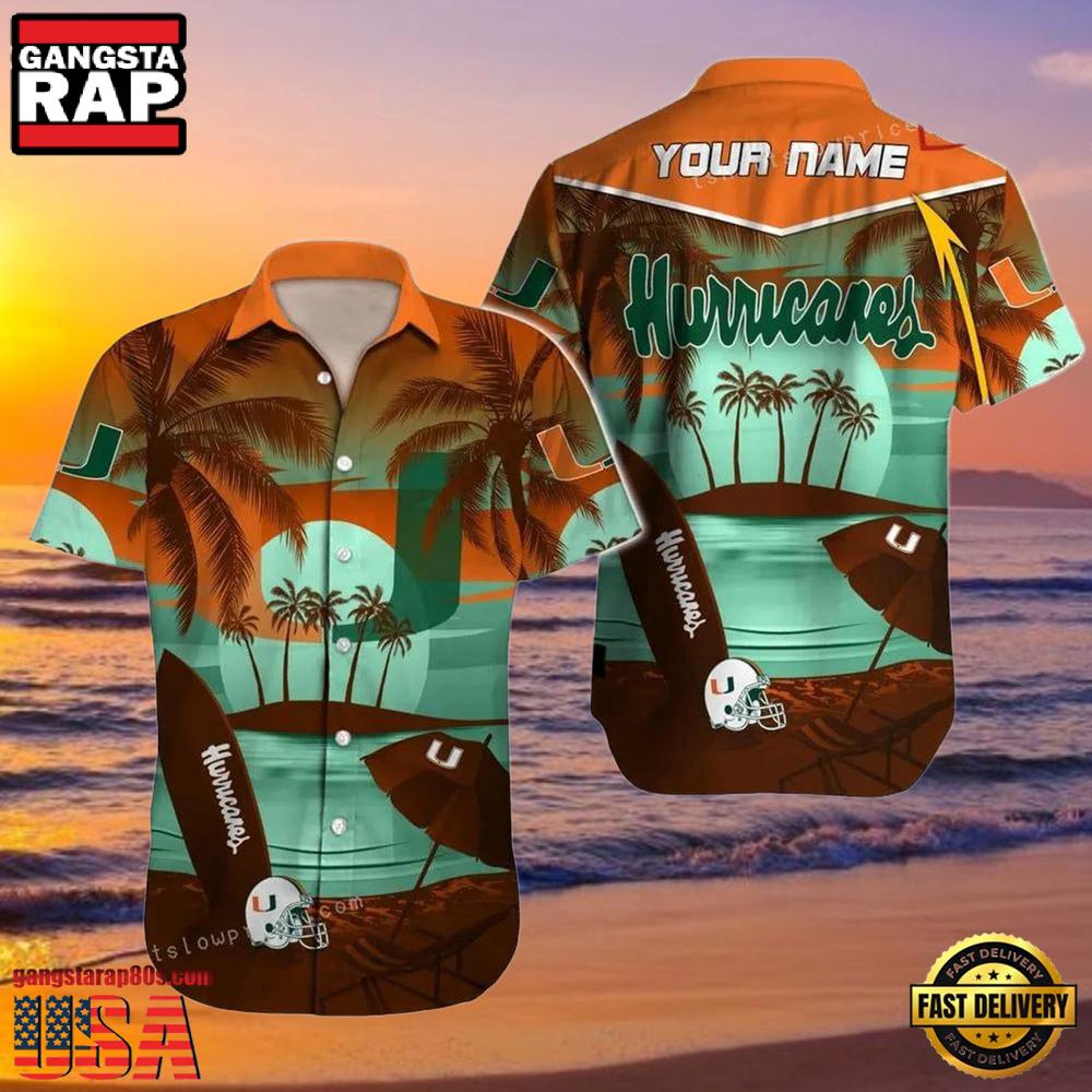 NCAA Custom Miami Hurricanes Style Hot Trending Summer Aloha Hawaiian Shirts NCAA Custom Miami Hurricanes Style Hot Trending Summer Aloha Hawaiian Shirts