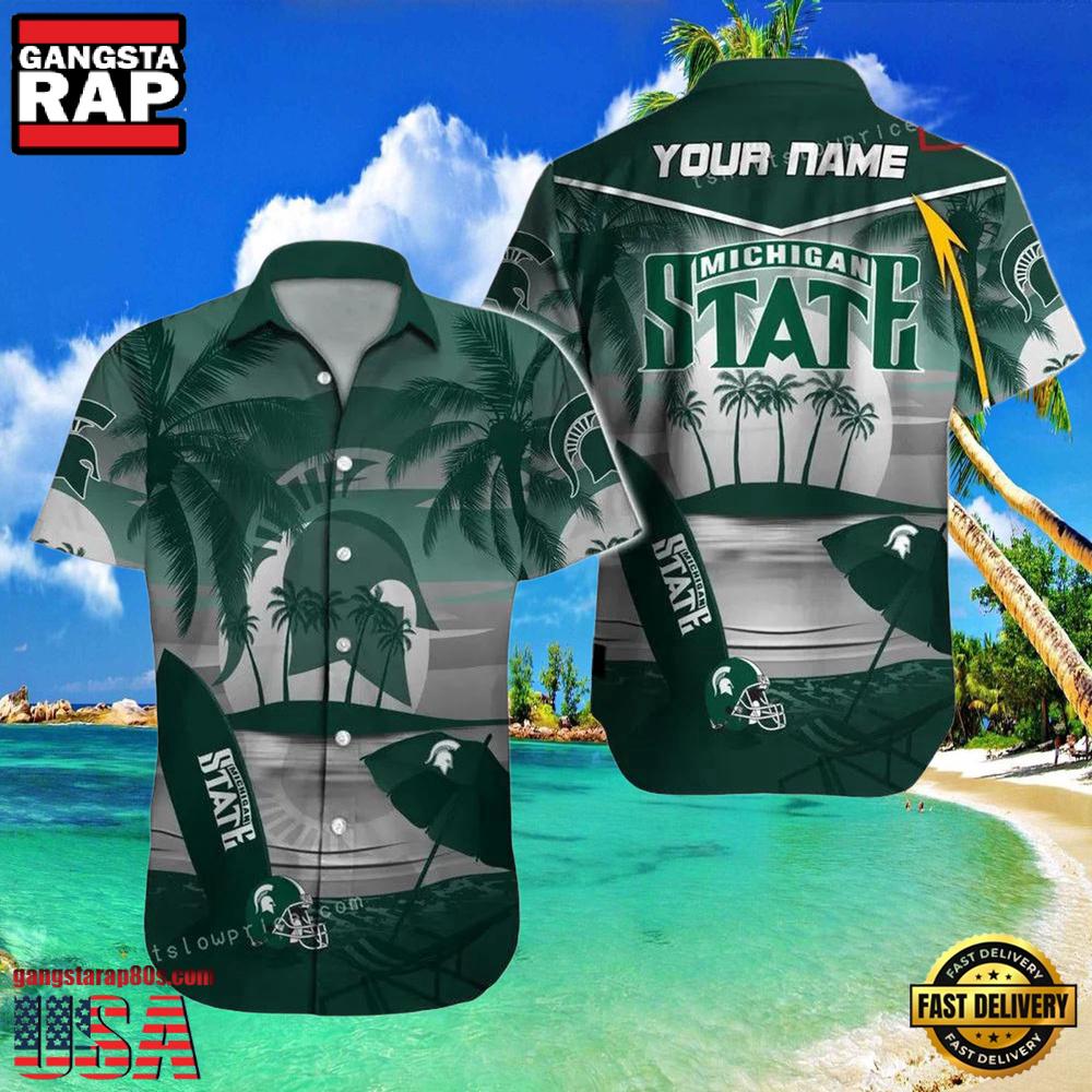 NCAA Custom Michigan State Spartans Style Hot Trending Summer Aloha Hawaiian Shirt For Men And Women NCAA Custom Michigan State Spartans Style Hot Trending Summer Aloha Hawaiian Shirt For Men And Women