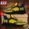 NCAA Custom Name Michigan Wolverines Sneaker Unique Design Max Soul Shoes Running Sneakers
