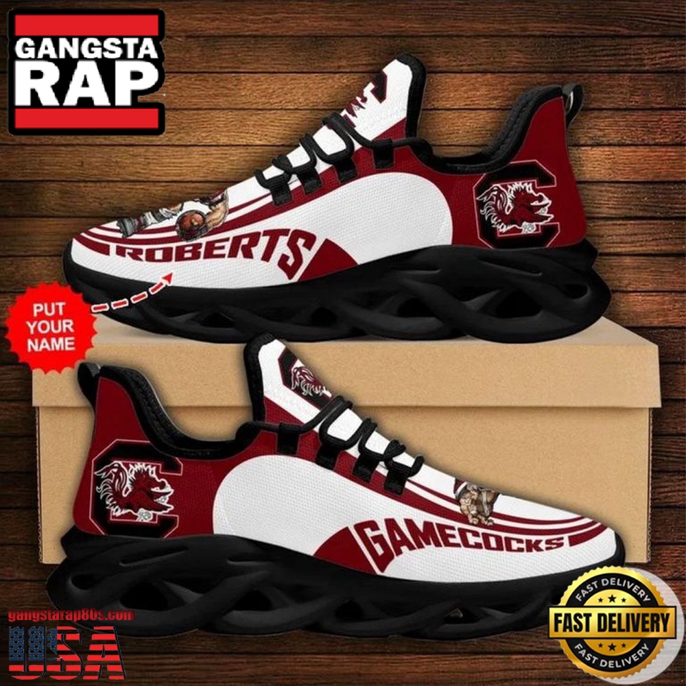NCAA Custom Name South Carolina Gamecocks Sneaker Unique Design Max Soul Shoes Running Sneakers