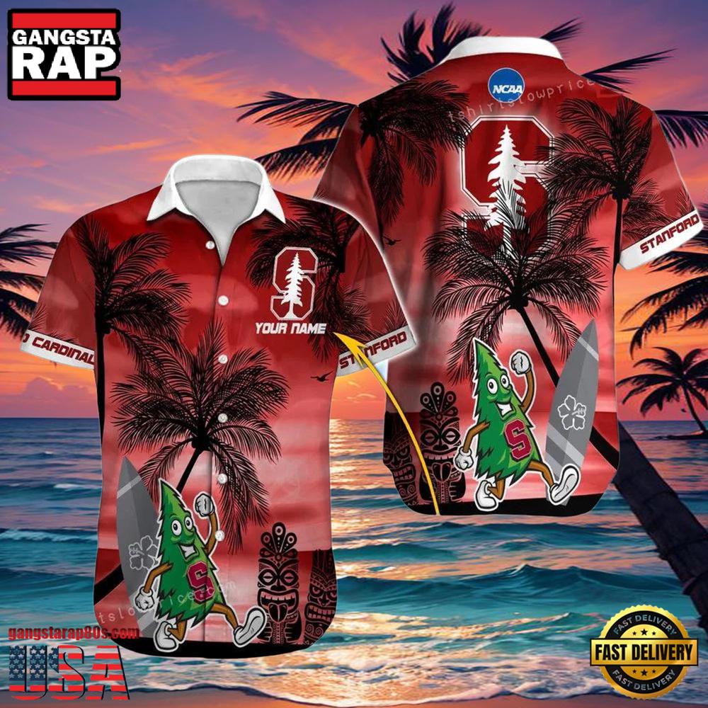 NCAA Custom Name Stanford Cardinal Hawaiian Shirt Outfit NCAA Custom Name Stanford Cardinal Hawaiian Shirt Outfit