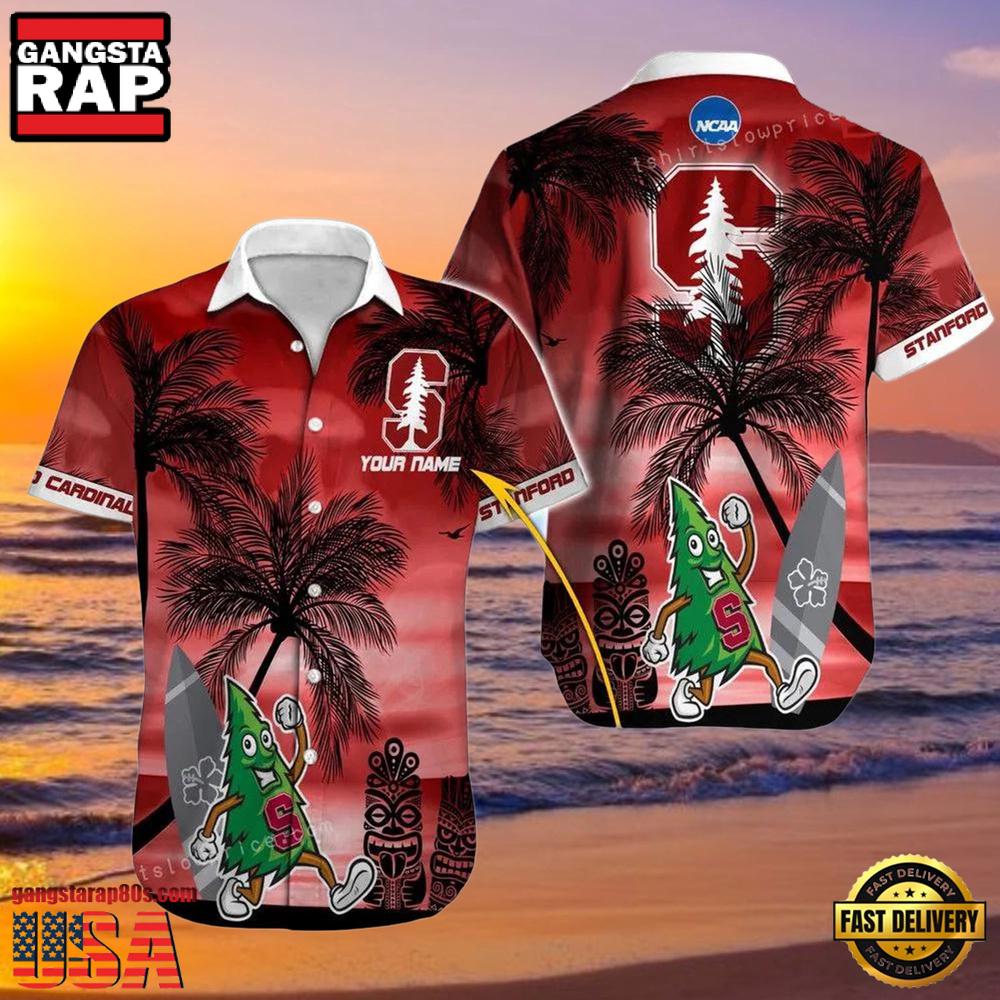 NCAA Custom Name Stanford Cardinal Hawaiian Shirt Outfit NCAA Custom Name Stanford Cardinal Hawaiian Shirt Outfit