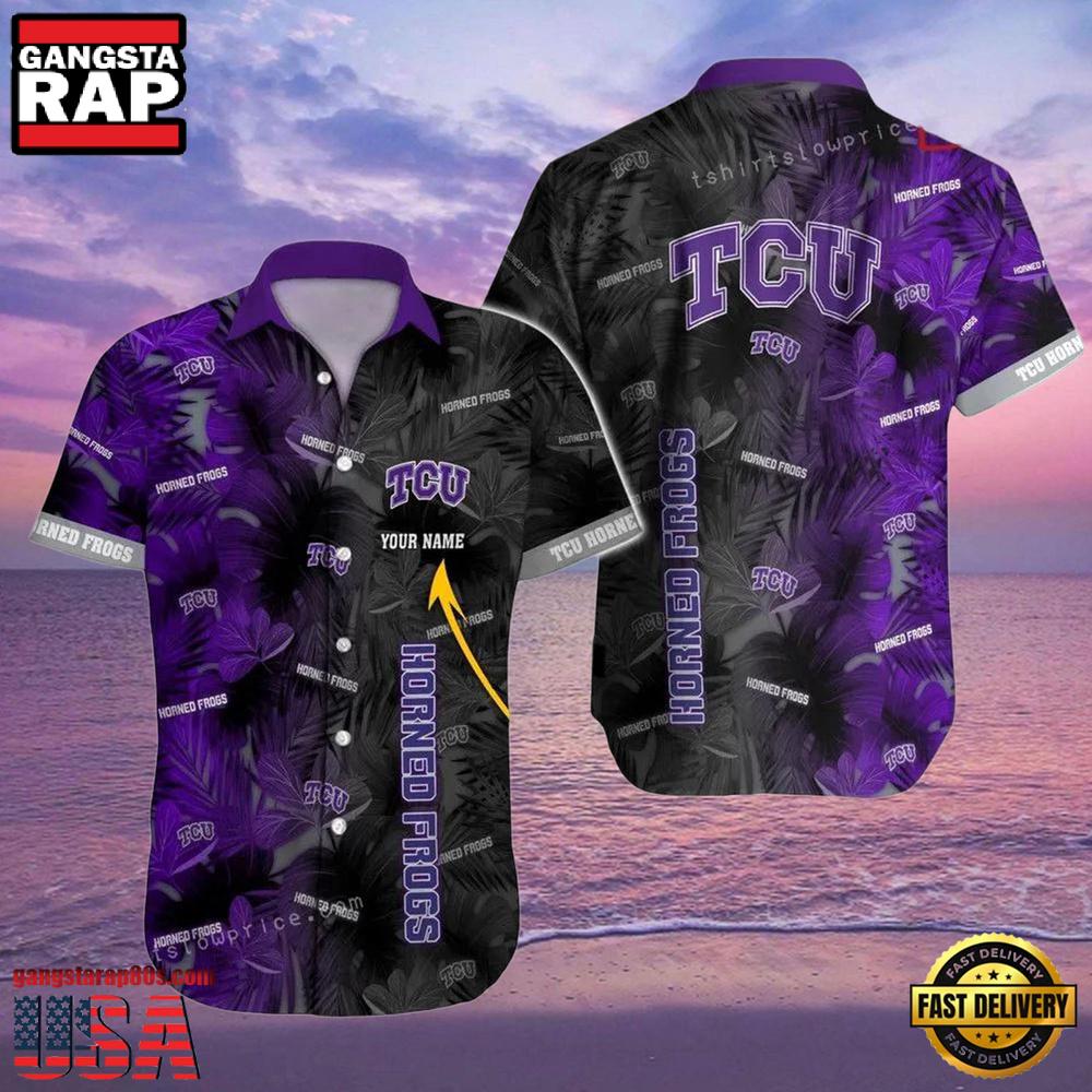 NCAA Custom Name Tcu Horned Frogs Hawaiian Shirt Outfit
