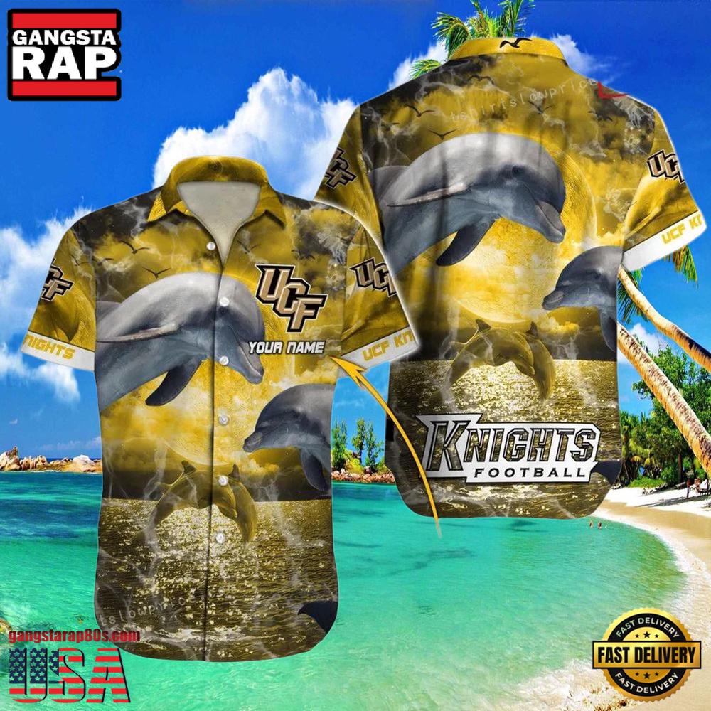 NCAA Custom Name Ucf Knights Hawaiian Shirt Man