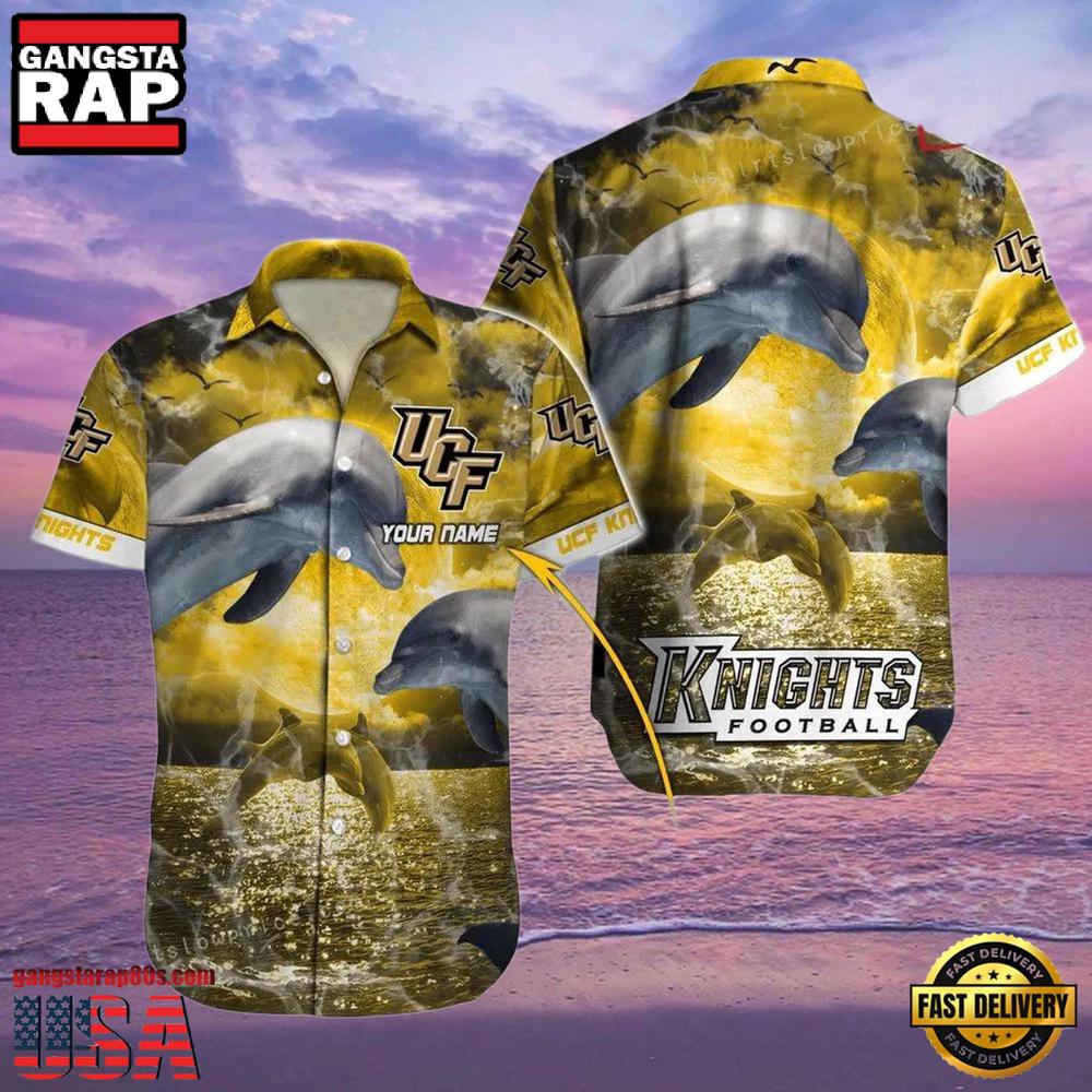 NCAA Custom Name Ucf Knights Hawaiian Shirt Man