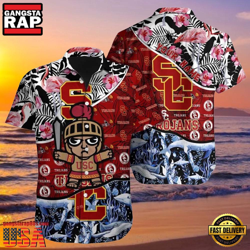 NCAA Custom Name Usc Trojans Hawaiian Shirt Man NCAA Custom Name Usc Trojans Hawaiian Shirt Man