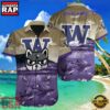 NCAA Custom Name Washington Huskies Hawaiian Shirt Outfit