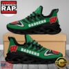 NCAA Custom Name Wisconsin Badgers Saint Patrick'S Day Unique Design Max Soul Shoes Running Sneakers