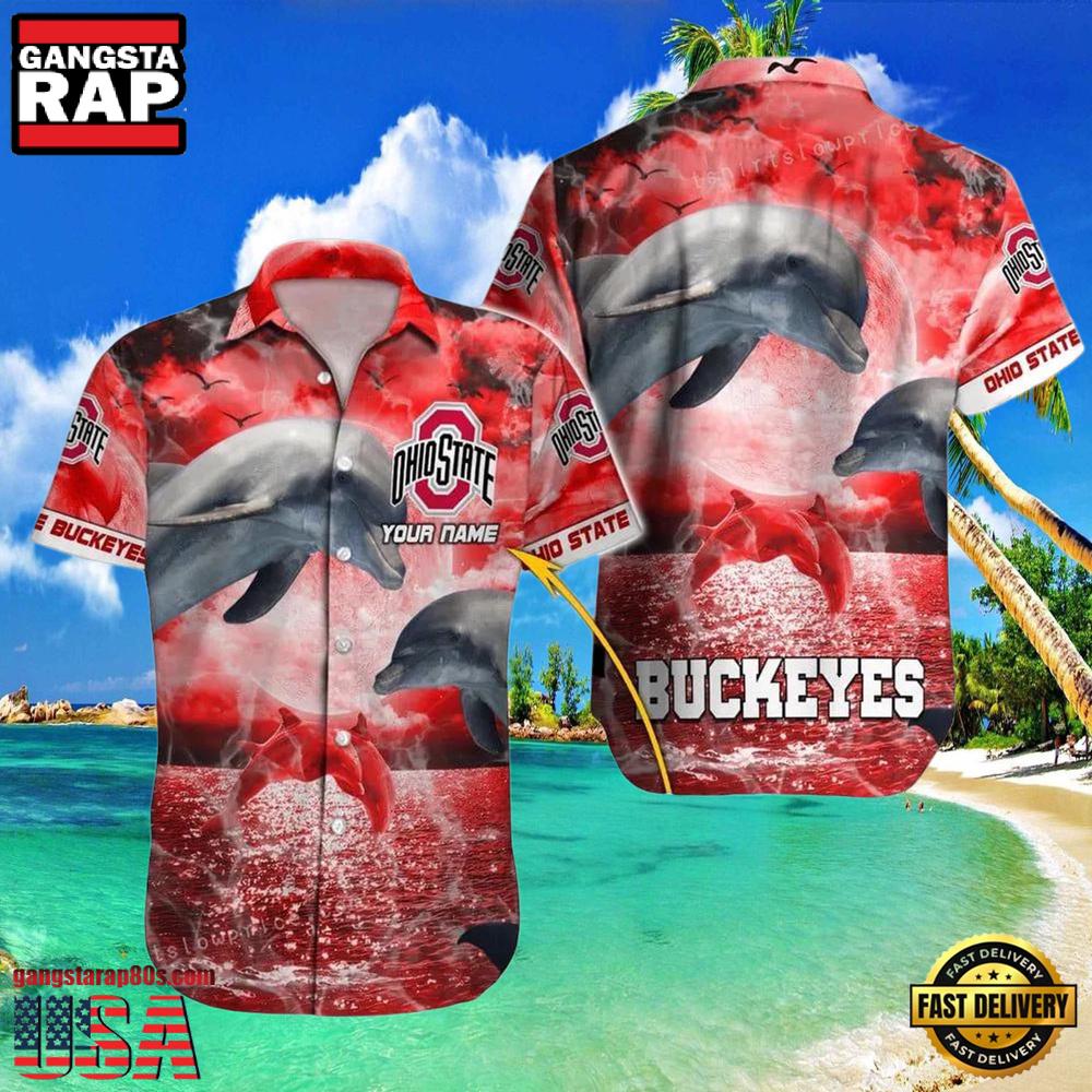 NCAA Custom Ohio State Buckeyes Style Hot Trending Summer Aloha Hawaiian Shirt Man NCAA Custom Ohio State Buckeyes Style Hot Trending Summer Aloha Hawaiian Shirt Man