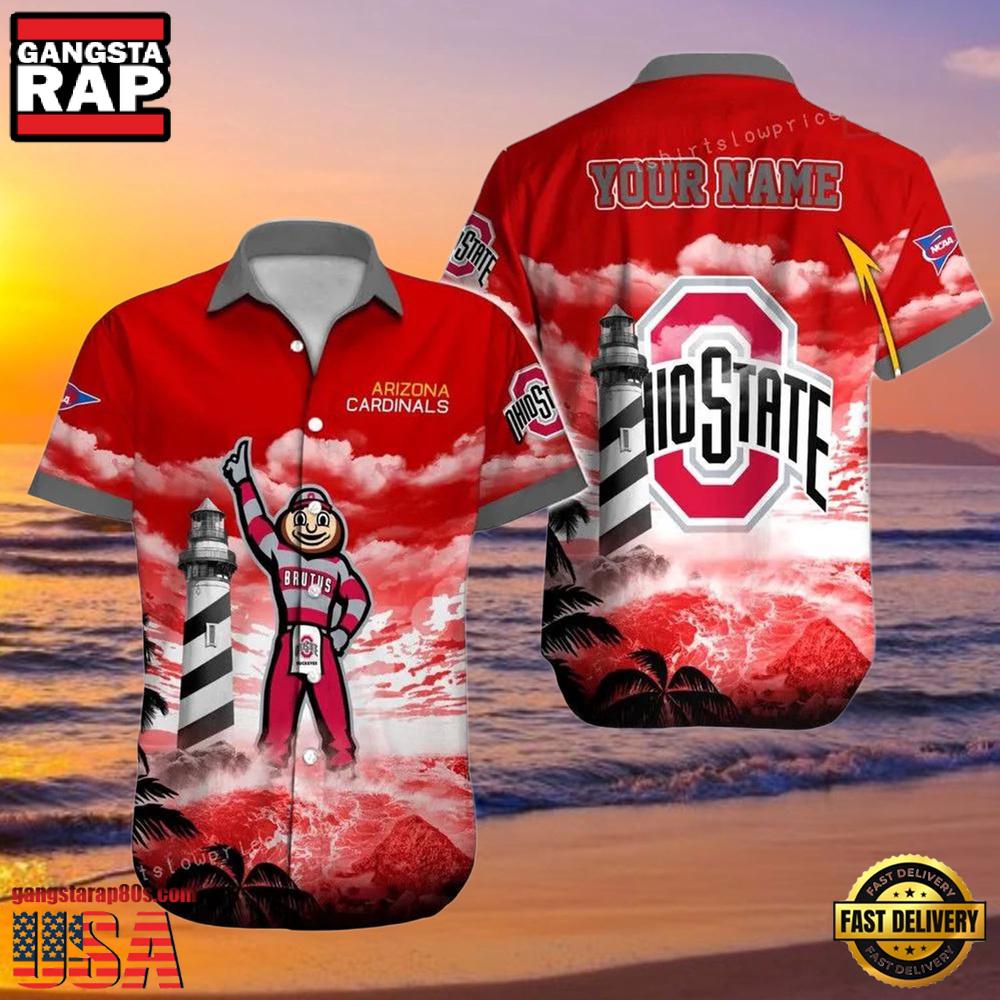 NCAA Custom Ohio State Buckeyes Style Hot Trending Summer Aloha Hawaiian Shirt NCAA Custom Ohio State Buckeyes Style Hot Trending Summer Aloha Hawaiian Shirt