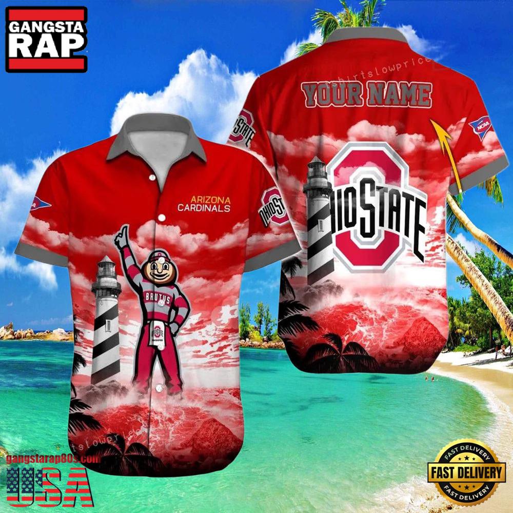 NCAA Custom Ohio State Buckeyes Style Hot Trending Summer Aloha Hawaiian Shirt NCAA Custom Ohio State Buckeyes Style Hot Trending Summer Aloha Hawaiian Shirt