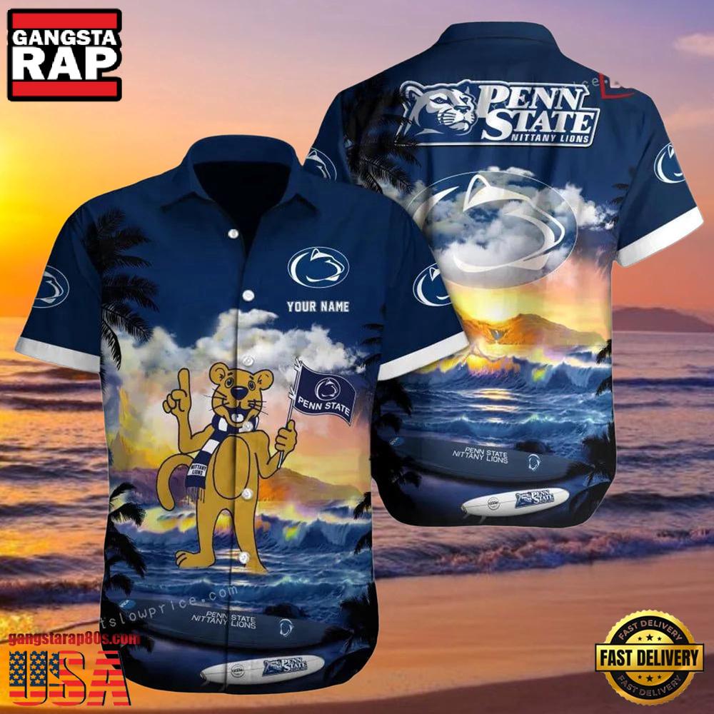 NCAA Custom Penn State Nittany Lions Style Hot Trending Summer Aloha Hawaiian Shirt Outfit NCAA Custom Penn State Nittany Lions Style Hot Trending Summer Aloha Hawaiian Shirt Outfit