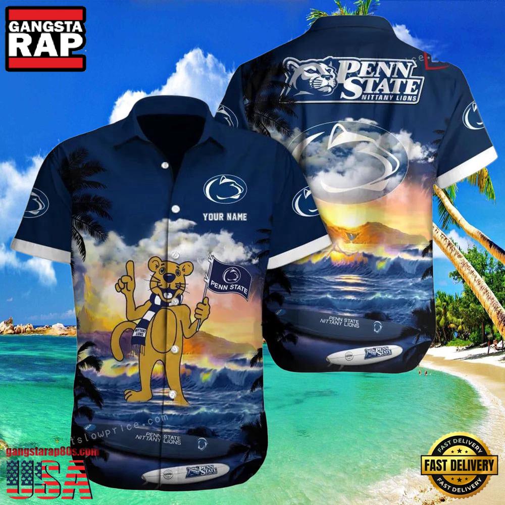 NCAA Custom Penn State Nittany Lions Style Hot Trending Summer Aloha Hawaiian Shirt Outfit NCAA Custom Penn State Nittany Lions Style Hot Trending Summer Aloha Hawaiian Shirt Outfit