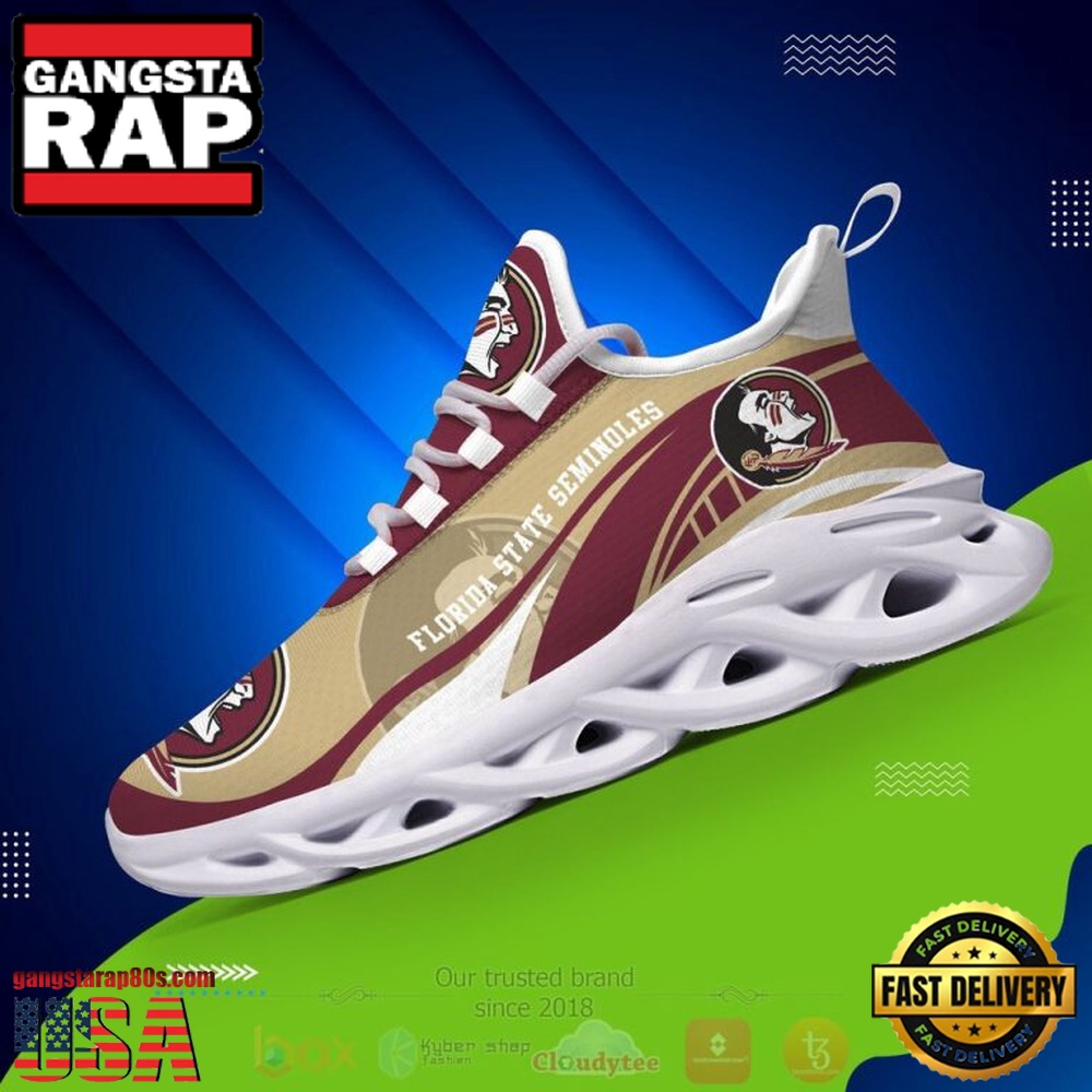 NCAA Florida State Seminoles Football Clunky Unique Design Max Soul Shoes Running Sneakers