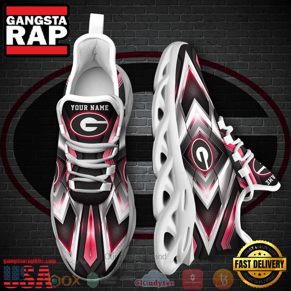 NCAA Georgia Bulldogs Football Team Custom Name Clunky Unique Design Max Soul Shoes Running Sneakers NCAA Georgia Bulldogs Football Team Custom Name Clunky Unique Design Max Soul Shoes Running Sneakers