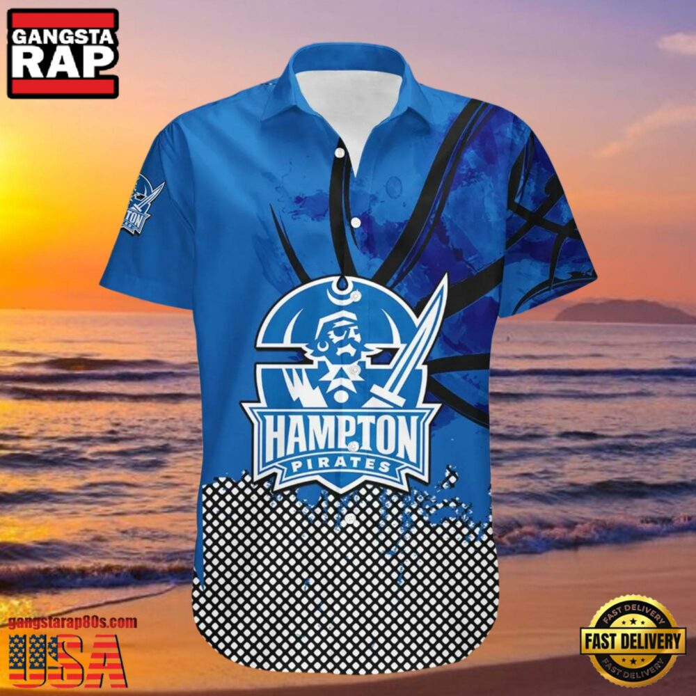 NCAA Hampton Pirates Hawaiian Shirt For Men Women NCAA Hampton Pirates Hawaiian Shirt For Men Women