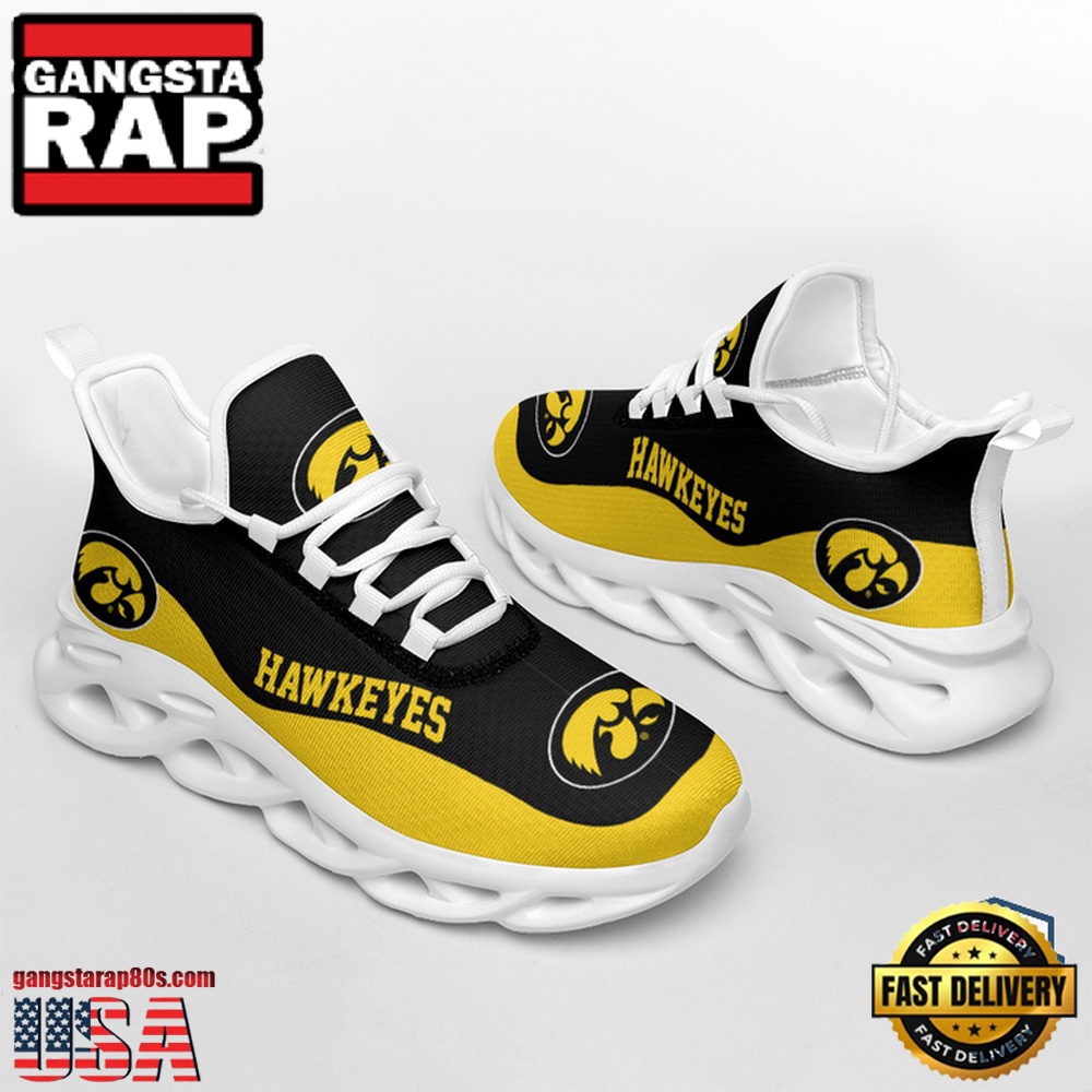 NCAA Iowa Hawkeyes Unique Design Max Soul Shoes Running Sneakers