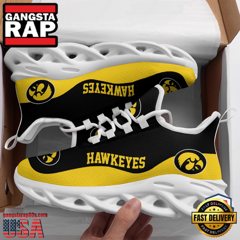 NCAA Iowa Hawkeyes Unique Design Max Soul Shoes Running Sneakers NCAA Iowa Hawkeyes Unique Design Max Soul Shoes Running Sneakers