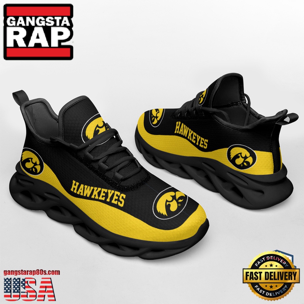 NCAA Iowa Hawkeyes Unique Design Max Soul Shoes Running Sneakers NCAA Iowa Hawkeyes Unique Design Max Soul Shoes Running Sneakers