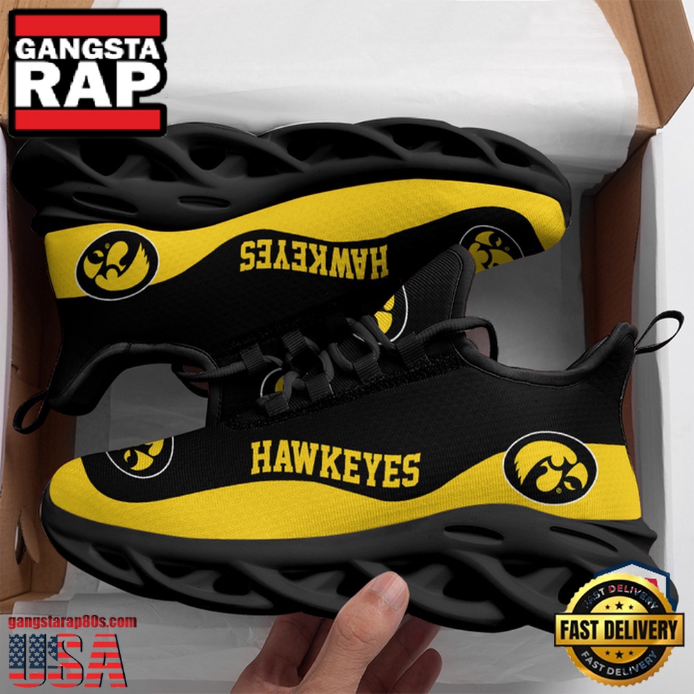 NCAA Iowa Hawkeyes Unique Design Max Soul Shoes Running Sneakers