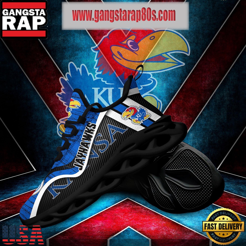 NCAA Kansas Jayhawks New Design Max Soul Shoes Running Sneakers