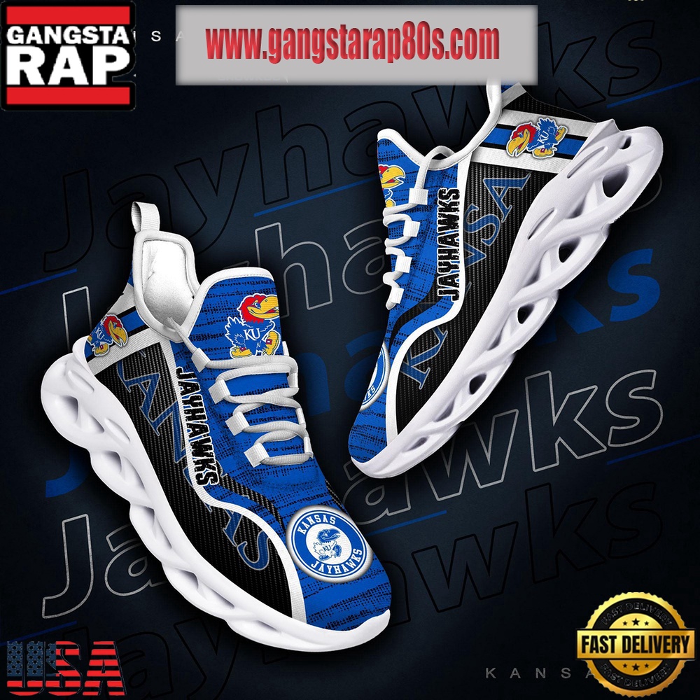 NCAA Kansas Jayhawks New Design Max Soul Shoes Running Sneakers