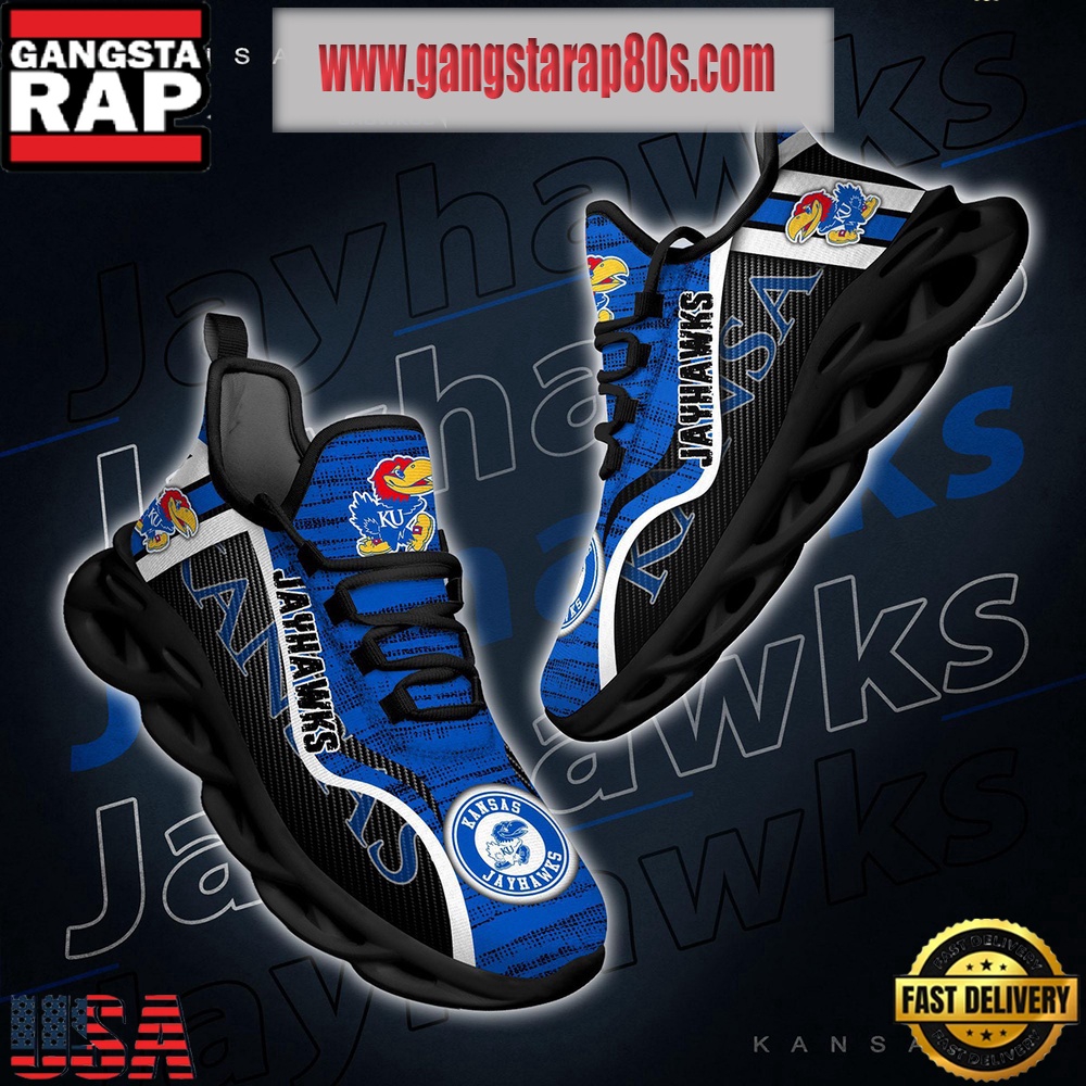 NCAA Kansas Jayhawks New Design Max Soul Shoes Running Sneakers
