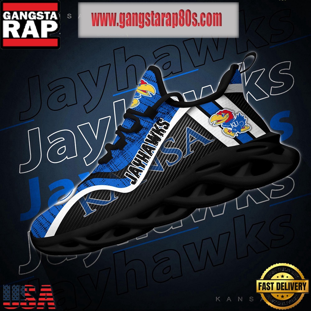 NCAA Kansas Jayhawks New Design Max Soul Shoes Running Sneakers