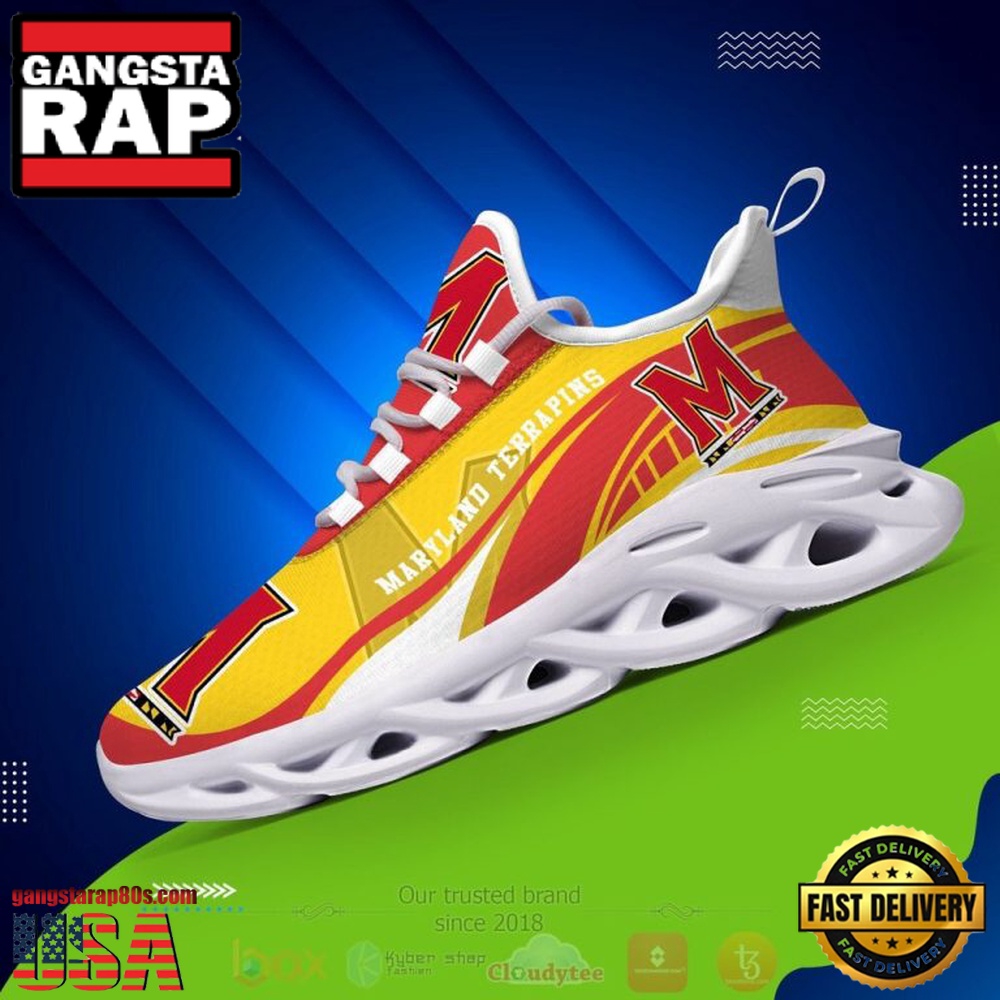 NCAA Maryland Terrapins Football Clunky Unique Design Max Soul Shoes Running Sneakers NCAA Maryland Terrapins Football Clunky Unique Design Max Soul Shoes Running Sneakers