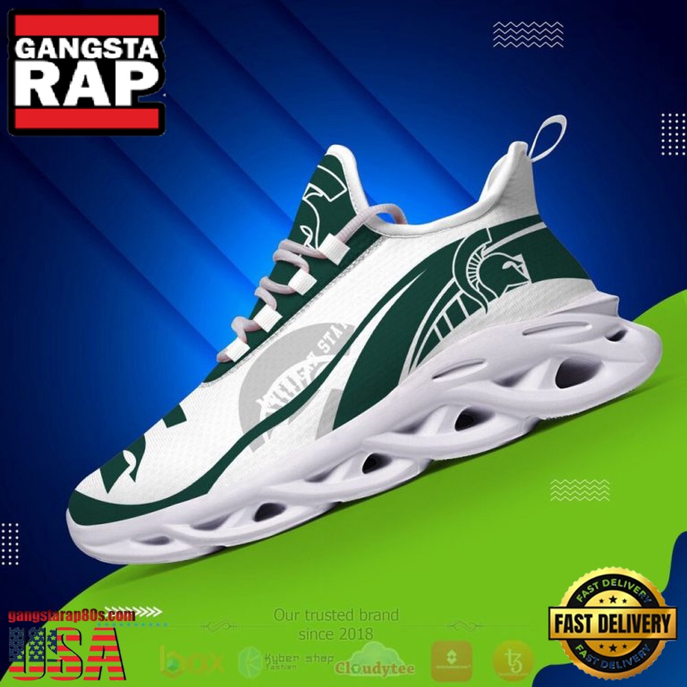NCAA Michigan State Spartans Football Clunky Unique Design Max Soul Shoes Running Sneakers NCAA Michigan State Spartans Football Clunky Unique Design Max Soul Shoes Running Sneakers