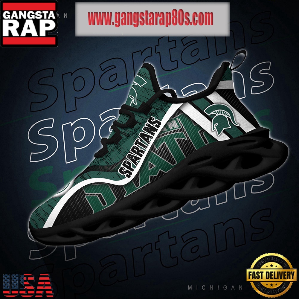 NCAA Michigan State Spartans New Design Max Soul Shoes Running Sneakers NCAA Michigan State Spartans New Design Max Soul Shoes Running Sneakers