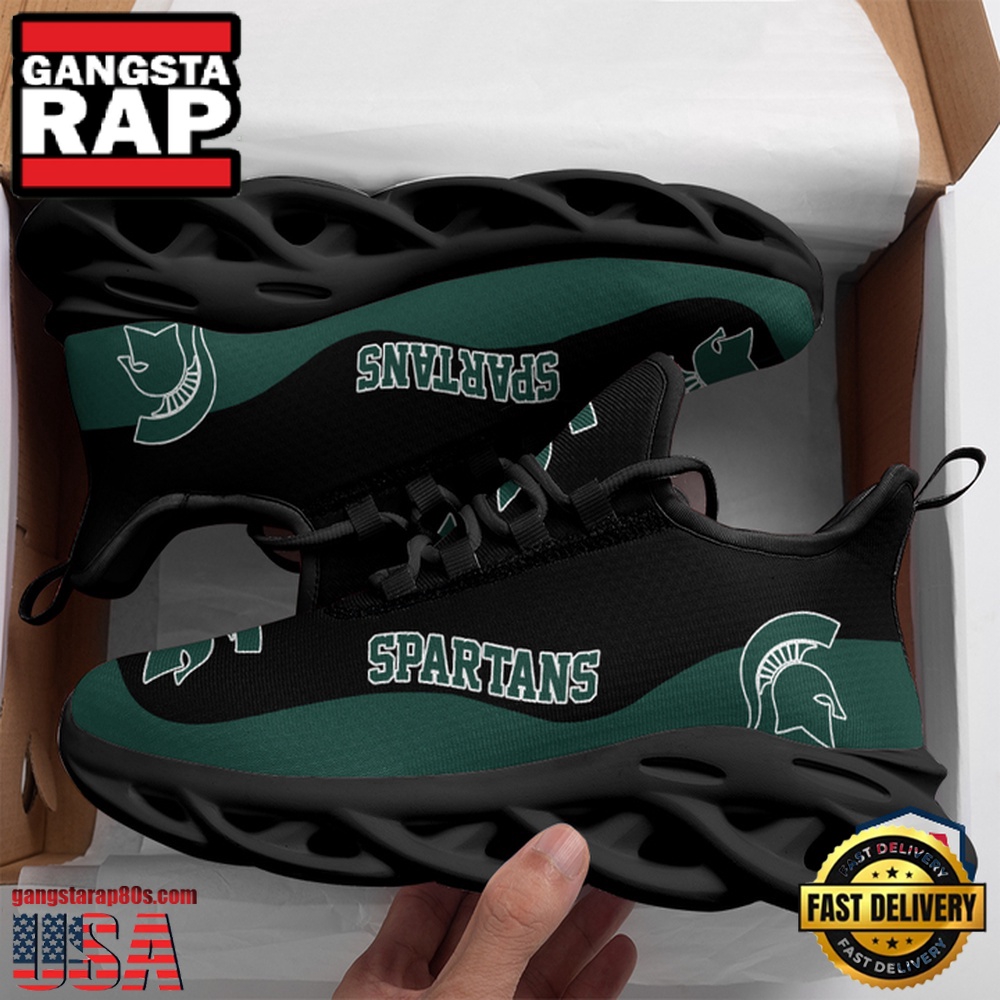 NCAA Michigan State Spartans Unique Design Max Soul Shoes Running Sneakers NCAA Michigan State Spartans Unique Design Max Soul Shoes Running Sneakers