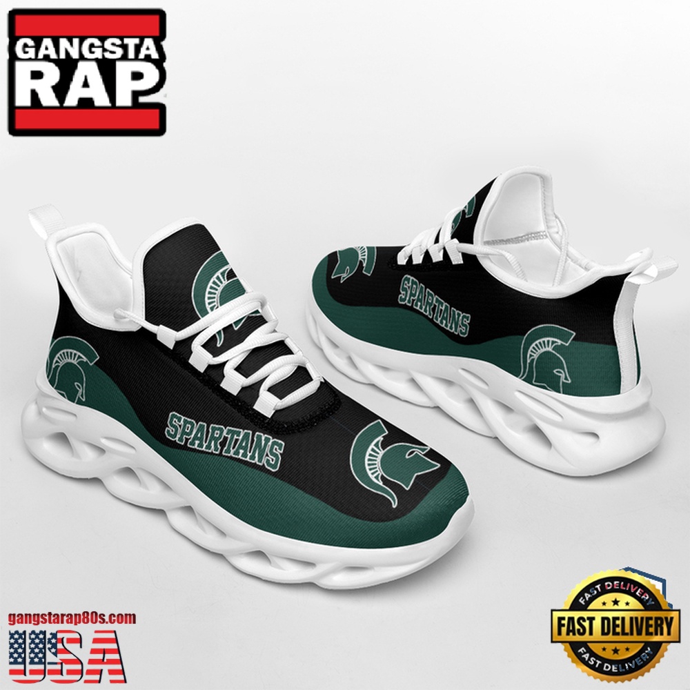 NCAA Michigan State Spartans Unique Design Max Soul Shoes Running Sneakers NCAA Michigan State Spartans Unique Design Max Soul Shoes Running Sneakers