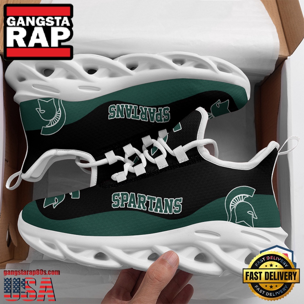 NCAA Michigan State Spartans Unique Design Max Soul Shoes Running Sneakers NCAA Michigan State Spartans Unique Design Max Soul Shoes Running Sneakers