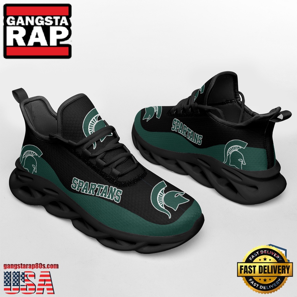 NCAA Michigan State Spartans Unique Design Max Soul Shoes Running Sneakers NCAA Michigan State Spartans Unique Design Max Soul Shoes Running Sneakers