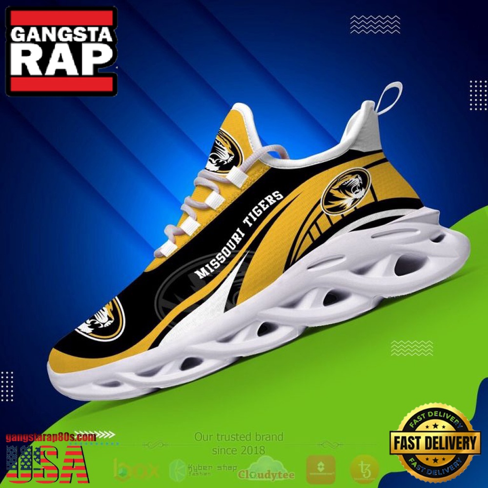 NCAA Missouri Tigers Football Clunky Unique Design Max Soul Shoes Running Sneakers